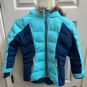 Spyder Junior Girls Zadie Ski Jacket - Size 8 Bahama Blue- New With Tags!